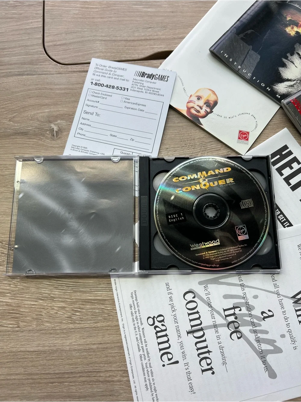 Command & Conquer + Covert Operations PC Big Box CD-ROM Westwood Set